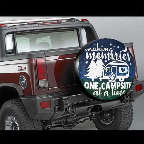 غطاء إطار احتياطي لغطاء إطار العجلة - مما يجعل ذكريات Strarry Sky مناسبة للمقطورة وRV وسيارات الدفع الرباعي والعديد من المركبات مقاس 15 بوصة in Kuwait