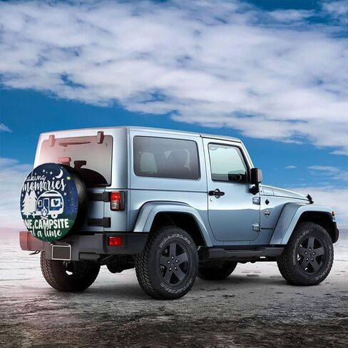 غطاء إطار احتياطي لغطاء إطار العجلة - مما يجعل ذكريات Strarry Sky مناسبة للمقطورة وRV وسيارات الدفع الرباعي والعديد من المركبات مقاس 15 بوصة in Kuwait