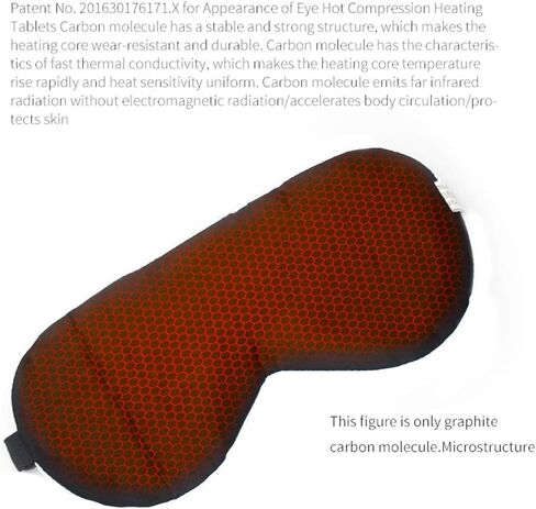 Real Silk Heated Eye Mask, Reusable USB Electric Soft Sleeping Mask with Temperature and Time Control, Comfortable Heating Steam Blindfold for Eyes Relax - Peacock Blue in Saudi Arabia