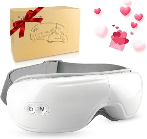 Intelligent Eye Massager with Heating, Father Day Gifts, Heated eye mask massager with compression and Bluetooth, Face Massager, Eye Care Device, Eye Mask for Reducing Eye Fatigue and Improving Sleep in Saudi Arabia