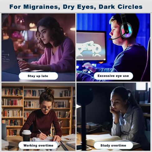 Intelligent Eye Massager with Heating, Father Day Gifts, Heated eye mask massager with compression and Bluetooth, Face Massager, Eye Care Device, Eye Mask for Reducing Eye Fatigue and Improving Sleep in Saudi Arabia