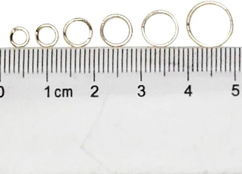 Chenkou Craft 1 Box 6 Sizes 2000pcs Open Jump Ring & Ring Jewelry Keychain Making from 4mm to 10mm with 1 pc Jump Ring Open/Close Tool and 1 pc Clear Box (Silver-Mix) (Gun-Black) in Saudi Arabia