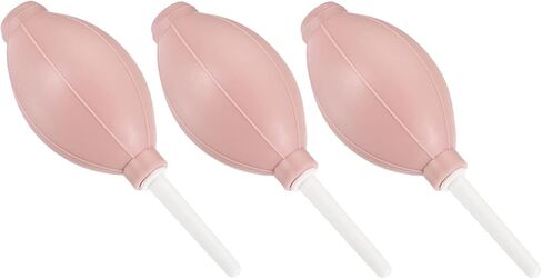 3 عبوات من منفاخ هواء كرات الغبار - مطاط لتنظيف المعدات وإزالة الغبار ونقل السائل، يوضع على الكمبيوتر/عدسة الكاميرا/النباتات (5.79 × 2.09 بوصة، وردي) in Kuwait