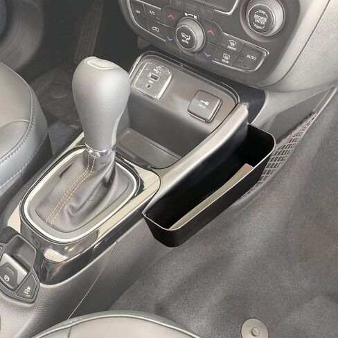 JeCar Gear Shift Storage Tray Compatible with Jeep Compass 2017 2018 2019 2020 Center Console Side Organizer Accessories in Saudi Arabia