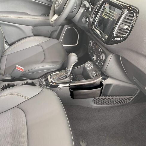 JeCar Gear Shift Storage Tray Compatible with Jeep Compass 2017 2018 2019 2020 Center Console Side Organizer Accessories in Saudi Arabia