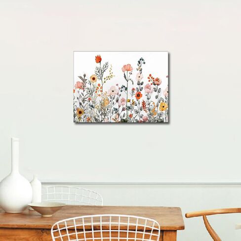 TISHIRON 5D الماس الفن اللوحة مجموعات الزهور DIY الحفر الكامل الماس الفن مجموعات الزهور اللوحة الحفر الكامل مصنع الماس جوهرة الفن عدة الحرف الفنية لديكور جدار المنزل 12 "× 16" in Kuwait