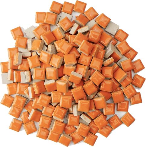 2.2LB Mini Ceramic Square Tiles for Mosaic, Colored Mosaic Ceramic Tiles, 12mm x 12mm Mosaic Pieces for Crafts, Coasters, Garden Planters and Home Decor – Multicolor in Saudi Arabia