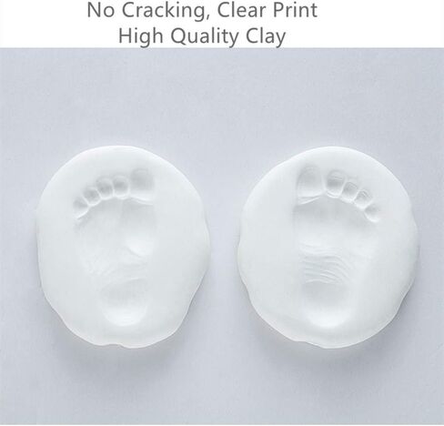 مجموعة تذكار لزينة بصمة يد الطفل، مجموعة فنية لذاكرة حضانة الطفل، هدايا عيد الميلاد، لحظة ثمينة لحديثي الولادة، طفل رضيع/فتاة، مطبوعات شخصية للأطفال (أبيض)... in Kuwait