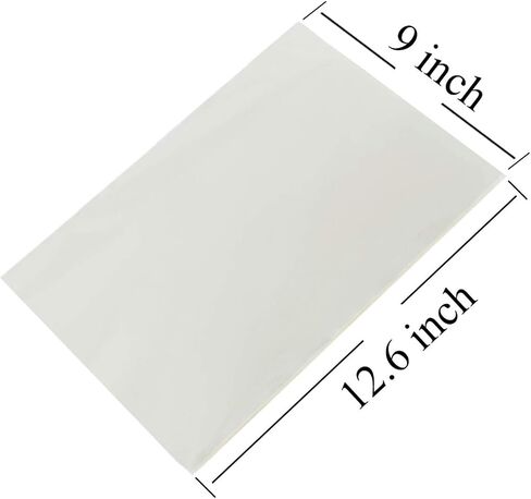 9x12.6 inches Transparent Edible Glutinous Rice Paper 50 Count Wafer Paper for Cakes,Nougat Chocolate Sugar Wrapper Perfect for cake decorations and candy packaging. in Saudi Arabia