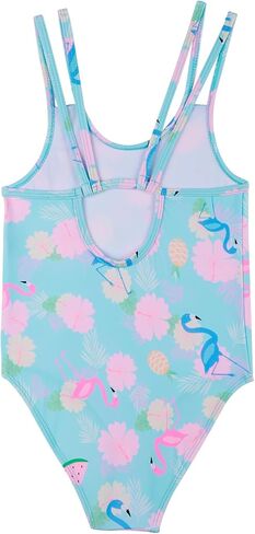 KAKU NANU Girls Swimsuit One Piece Bathing Suit Cute Ruffle Summer Hawaii Swimwear for Girls Size 2-12 Years in Saudi Arabia