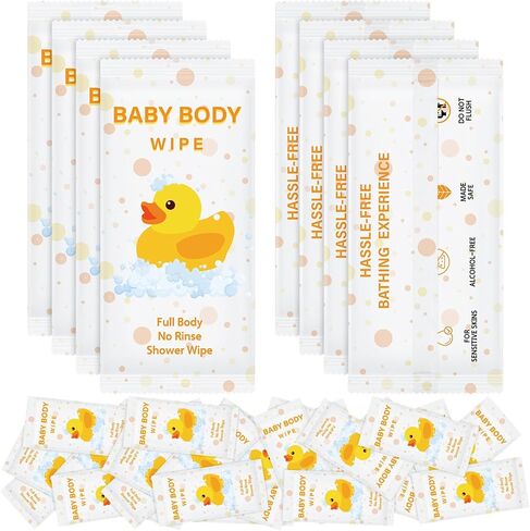 Swiffen 300 قطعة مناديل مبللة لجسم الطفل مغلفة بشكل فردي مناديل استحمام للأطفال مناديل استحمام بدون شطف مزيل العرق السائب in Kuwait