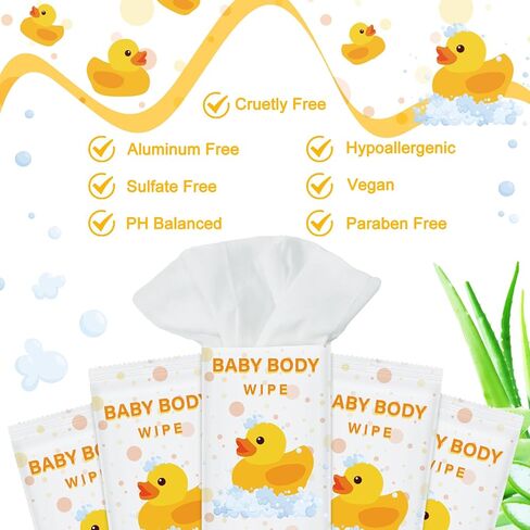 Swiffen 300 قطعة مناديل مبللة لجسم الطفل مغلفة بشكل فردي مناديل استحمام للأطفال مناديل استحمام بدون شطف مزيل العرق السائب in Kuwait