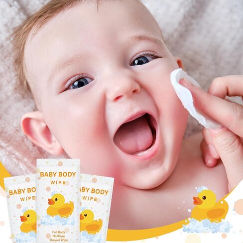 Swiffen 300 قطعة مناديل مبللة لجسم الطفل مغلفة بشكل فردي مناديل استحمام للأطفال مناديل استحمام بدون شطف مزيل العرق السائب in Kuwait