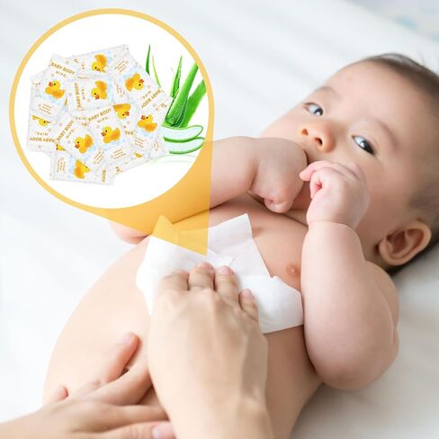 Swiffen 300 قطعة مناديل مبللة لجسم الطفل مغلفة بشكل فردي مناديل استحمام للأطفال مناديل استحمام بدون شطف مزيل العرق السائب in Kuwait