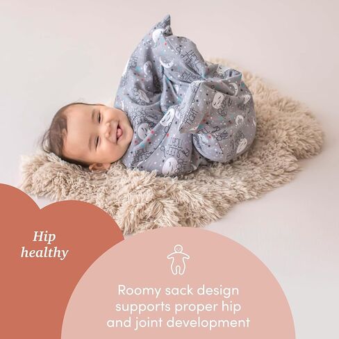 حزمة قماط وحزام عناق من SleepingBaby Zipadee-Zip - بطانية قماط للأطفال بسحاب - بطانية يمكن ارتداؤها - لافندر، مقاس صغير (4-8 أشهر) in Kuwait