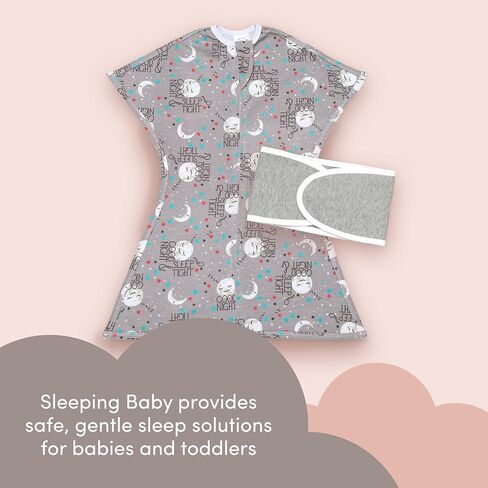 حزمة قماط وحزام عناق من SleepingBaby Zipadee-Zip - بطانية قماط للأطفال بسحاب - بطانية يمكن ارتداؤها - لافندر، مقاس صغير (4-8 أشهر) in Kuwait