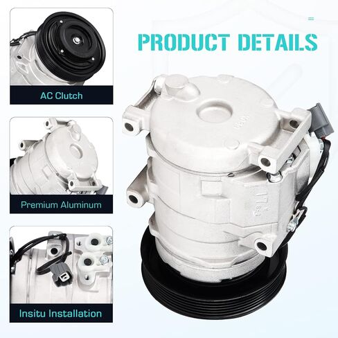 AC Compressor with A/C Clutch Fit for Honda Accord 3.0L 2003 2004 2005 2006 2007, Fit for Acura TL 3.2L 3.5L 2004 2005 2006 2007 2008 in Saudi Arabia