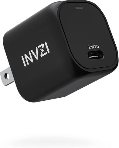 INVZI GaNHub 30W USB C Charger, GaN PPS Fast Wall Charger Block for iPhone 15//14/13/12 Pro Max, Galaxy S24 Ultra/S23, iPad, Pixel 4/3 in Saudi Arabia