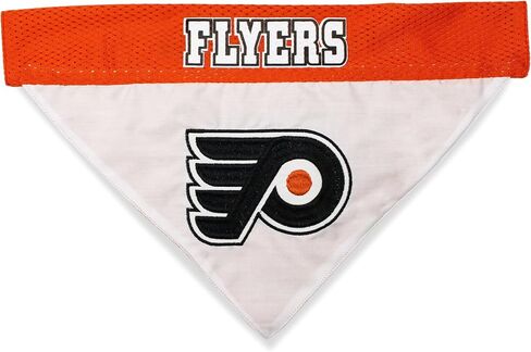 بيتس فيرست NHL فيلادلفيا فلايرز باندانا للكلاب والقطط، كبير/كبير جدًا. - باندانا لطيفة وأنيقة! وشاح مشجعي الهوكي المثالي، رائع لأعياد الميلاد أو أي حفلة! in Saudi Arabia