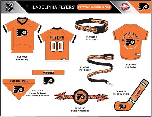 بيتس فيرست NHL فيلادلفيا فلايرز باندانا للكلاب والقطط، كبير/كبير جدًا. - باندانا لطيفة وأنيقة! وشاح مشجعي الهوكي المثالي، رائع لأعياد الميلاد أو أي حفلة! in Saudi Arabia