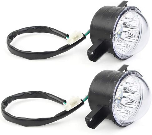 Newsmarts 2 قطعة 12 فولت الجبهة العلوي رئيس مصباح العالمي ل 110CC 125CC ATV رباعية TaoTao Coolster Peace JCL in Kuwait