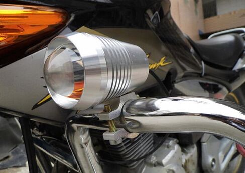 wecade® دراجة نارية بقعة العمل القيادة الضباب LED المصباح الأمامي للماء 1200lm 12v-60v يصلح لياماها، كاواساكي، سوزوكي، الدراجات الترابية، مركبة، UTV الطرادات الخ (كروم) in Saudi Arabia