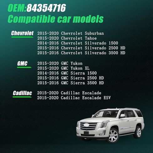 Battery Distribution Fuse Block for 2015-2020 Chevrolet Tahoe Suburban Silverado 1500 2500 3500 HD, GMC Yukon XL Sierra 1500 2500 3500, Cadillac Escalade ESV, Replace 84354716 Battery Fuse Box in Saudi Arabia