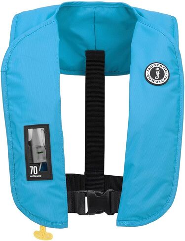 موستانج Survival MIT 70 أوتوماتيكي قابل للنفخ PFD - أزرق، مفرد in Kuwait
