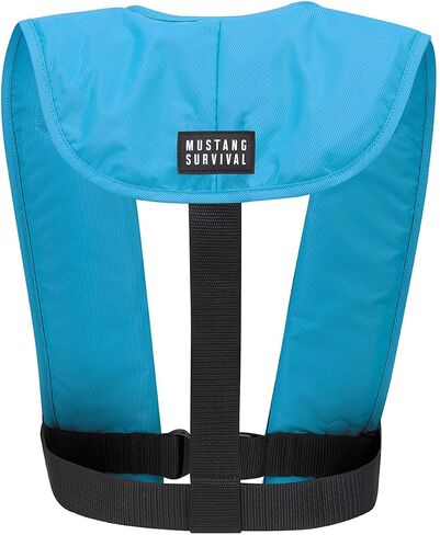 موستانج Survival MIT 70 أوتوماتيكي قابل للنفخ PFD - أزرق، مفرد in Kuwait