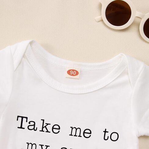 IZYJOY خذني إلى عمتي أنت الفلاحين نيسيي حديثي الولادة الرضع صبي فتاة مضحك العمة ارتداءها رومبير للجنسين ملابس هدية الطفل in Kuwait