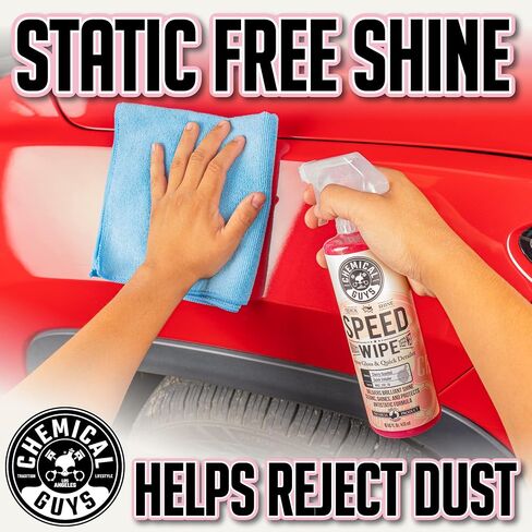 Chemical Guys WAC_202_16 Speed Wipe Quick Detailer, Safe for Cars, Trucks, SUVs, Motorcycles, RVs & More, 16 fl oz, Cherry Scent in Saudi Arabia