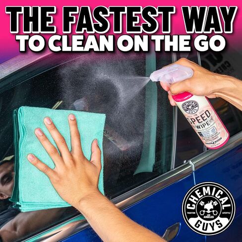 Chemical Guys WAC_202_16 Speed Wipe Quick Detailer, Safe for Cars, Trucks, SUVs, Motorcycles, RVs & More, 16 fl oz, Cherry Scent in Saudi Arabia
