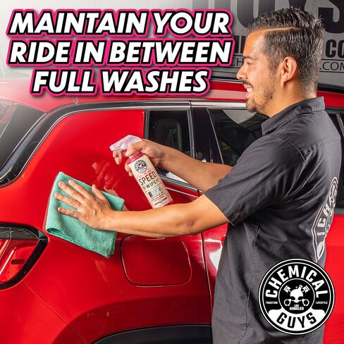 Chemical Guys WAC_202_16 Speed Wipe Quick Detailer, Safe for Cars, Trucks, SUVs, Motorcycles, RVs & More, 16 fl oz, Cherry Scent in Saudi Arabia