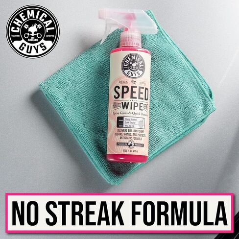 Chemical Guys WAC_202_16 Speed Wipe Quick Detailer, Safe for Cars, Trucks, SUVs, Motorcycles, RVs & More, 16 fl oz, Cherry Scent in Saudi Arabia