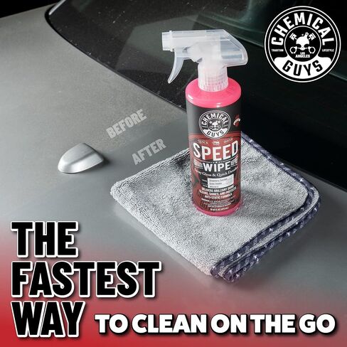 Chemical Guys WAC_202_16 Speed Wipe Quick Detailer, Safe for Cars, Trucks, SUVs, Motorcycles, RVs & More, 16 fl oz, Cherry Scent in Saudi Arabia
