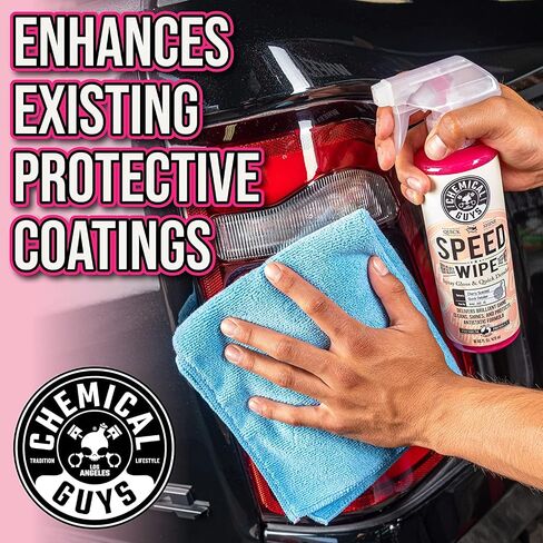 Chemical Guys WAC_202_16 Speed Wipe Quick Detailer, Safe for Cars, Trucks, SUVs, Motorcycles, RVs & More, 16 fl oz, Cherry Scent in Saudi Arabia