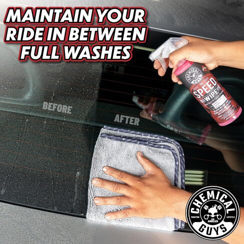 Chemical Guys WAC_202_16 Speed Wipe Quick Detailer, Safe for Cars, Trucks, SUVs, Motorcycles, RVs & More, 16 fl oz, Cherry Scent in Saudi Arabia