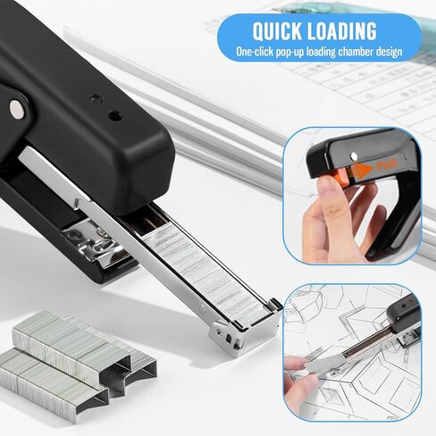 Heavy Duty Plier Stapler,25 Sheets Capacity Handheld Office Stapler,60% Effortless Hand Held Desktop Stapler,Easy to Load Staples, No Jam in Saudi Arabia
