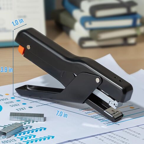Heavy Duty Plier Stapler,25 Sheets Capacity Handheld Office Stapler,60% Effortless Hand Held Desktop Stapler,Easy to Load Staples, No Jam in Saudi Arabia