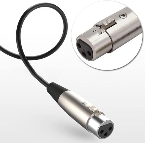 3-pin XLR أنثى إلى TRS 3.5 مللي متر كابل مايكروفون ذكر خط الصوت ميكروفون محول لوحدات التحكم الصوتية في الاستوديو 1.5 متر in Kuwait