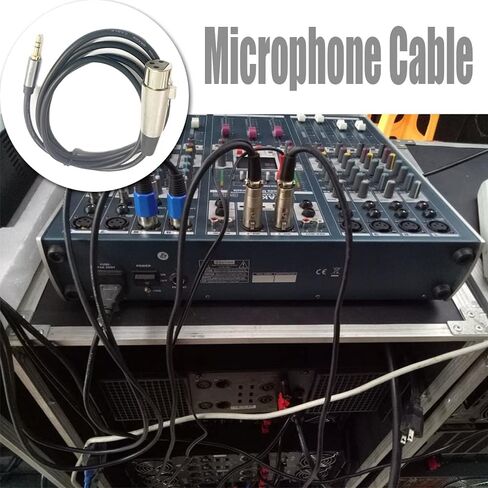 3-pin XLR أنثى إلى TRS 3.5 مللي متر كابل مايكروفون ذكر خط الصوت ميكروفون محول لوحدات التحكم الصوتية في الاستوديو 1.5 متر in Kuwait