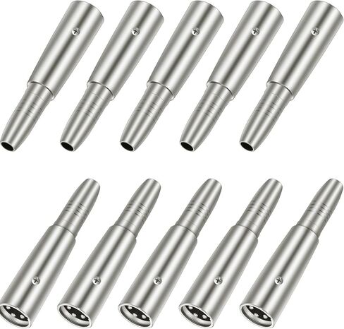 10 قطع Xlr 3 دبوس ذكر إلى 1/4 بوصة 6.35 ملم أنثى جاك المقبس محول الصوت Xlr إلى 1/4 Xlr محول كابل ميكروفون Xlr كابل ميكروفون 1/4 بوصة كابل Xlr إلى Xlr Mic كابلات للإلكترونية in Kuwait