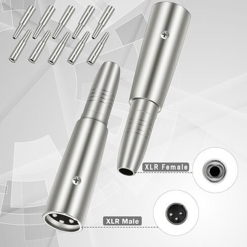 10 قطع Xlr 3 دبوس ذكر إلى 1/4 بوصة 6.35 ملم أنثى جاك المقبس محول الصوت Xlr إلى 1/4 Xlr محول كابل ميكروفون Xlr كابل ميكروفون 1/4 بوصة كابل Xlr إلى Xlr Mic كابلات للإلكترونية in Kuwait
