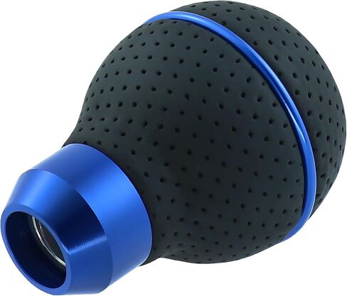 Leather 5 Speed Shift Knob Gear Stick Shifter Handle Transmissions Fit Most Manual Cars Truck SUV Vehicle (Black Suture) in Kuwait