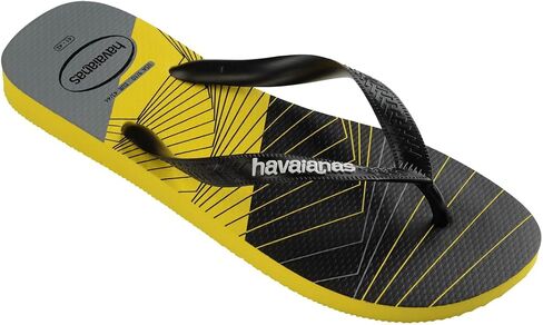 شبشب فليب فلوب تريند للرجال من Havaianas - صنادل صيفية للرجال - أصفر حمضي/أسود، 11/12 عرض - 9/10 شهرًا in Saudi Arabia