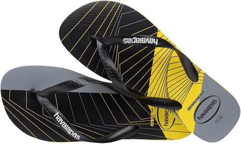 شبشب فليب فلوب تريند للرجال من Havaianas - صنادل صيفية للرجال - أصفر حمضي/أسود، 11/12 عرض - 9/10 شهرًا in Saudi Arabia