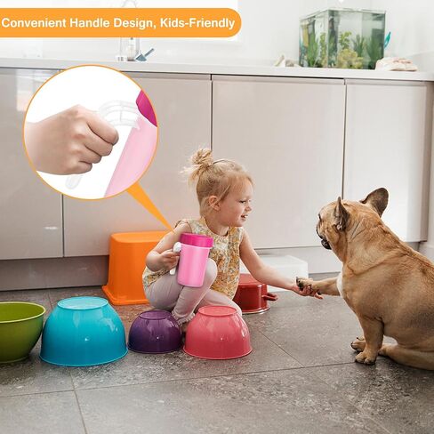 Dog Paw Cleaner with Handle - KENOBEE Kids Friendly Portable Dog Foot Cleaning Brush Cup Washer for Small Medium Dogs (Up to 50 LBS), Blue in Saudi Arabia