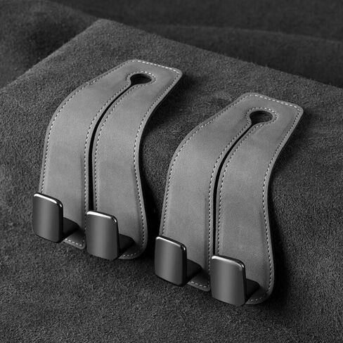 SUNCARACCL 2 Pack Car Seat Headrest Hook, Car Purse Hook Car Hooks for Purses and Bags, Car Organization Accessories(Black) in Saudi Arabia