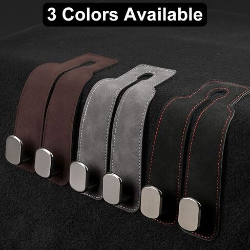SUNCARACCL 2 Pack Car Seat Headrest Hook, Car Purse Hook Car Hooks for Purses and Bags, Car Organization Accessories(Black) in Saudi Arabia