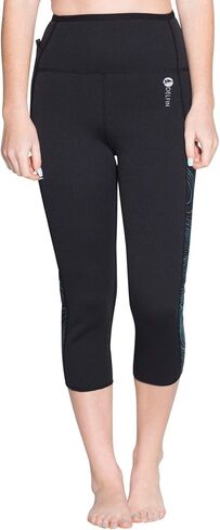 Delfin Spa Women's Heat Maximizing Neoprene Workout Capris in Saudi Arabia
